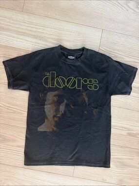 Winterland Classic Rock Vintage Y2K Big Kids The Doors Black Graphic Tee
